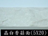香菇面石片 Deco 04 (Milk White) 5 x 20 x 1.5~2cm